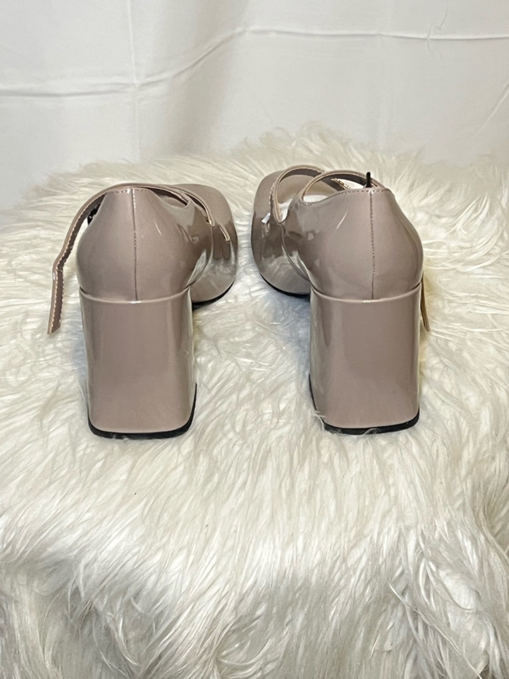 MARC FISHER Pumps Mary Jane Heels Charisy Double Straps Taupe Women Shoe Sz 7M - Picture 4 of 5
